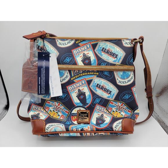 Dooney & Bourke Disney Cruise Line Europe 2018 Itinerary Crossbody Bag *NWT - Picture 1 of 7